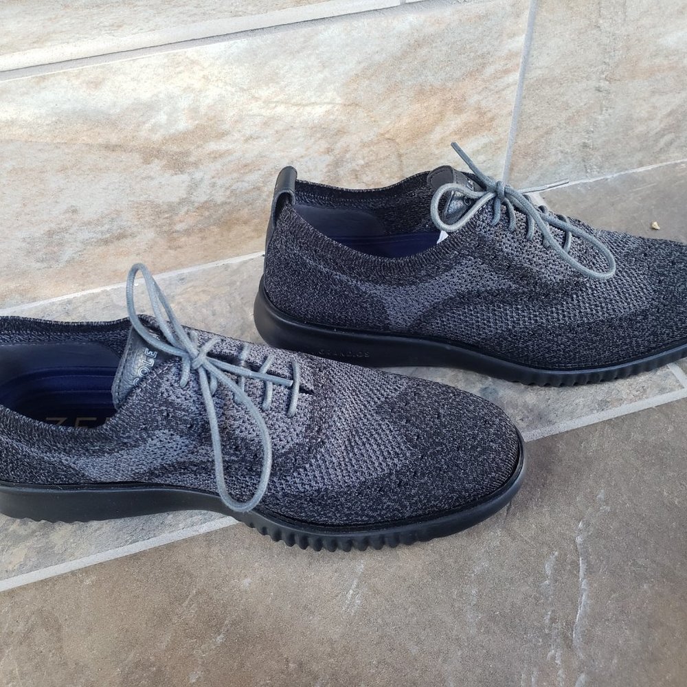 Cole Haan C27563 Zerogrand Laser Wingtip Oxford Lined Shoes Size 9.5